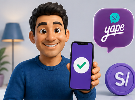 Cliente recibiendo su comisión por Yape después de la instalación